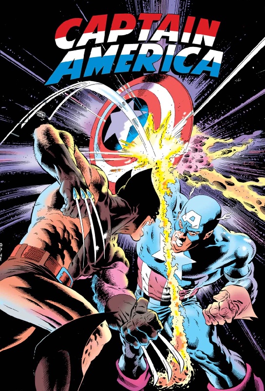 Captain America by Mark Gruenwald Omnibus HC Vol 1 Zeck Captain America vs Wolverine Cover