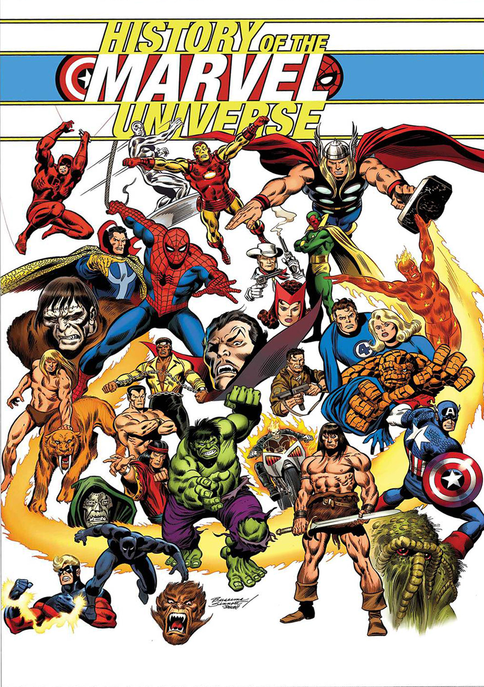 History Of The Marvel Universe TPB Buscema Cover