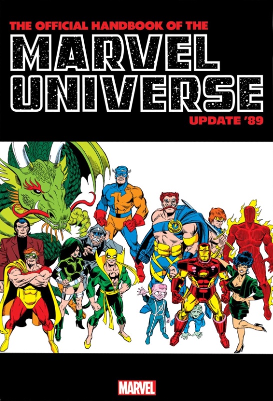 Official Handbook Of The Marvel Universe Update 89 Ron Frenz Iron Man Cover HC
