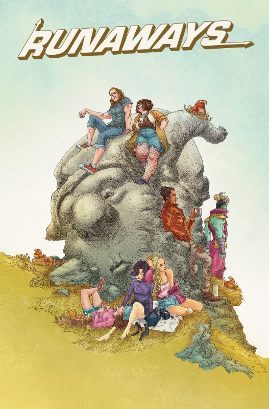 Runaways by Rainbow Rowell Omnibus HC Adrian Alphona Variant Cover